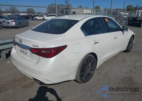 2019 Infiniti Q50 3.0T Red Sport 400 from USA, damaged, VIN JN1FV7AR6KM800091